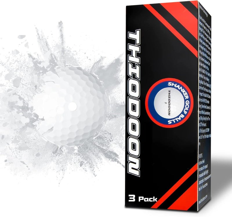 THIODOON 3 Pack Exploding Balls for Golf Party Gender Reveal Prank Funny Joke for Golfers - 3 Piece Set (3 White/Blue & Pink & White) - Image 1